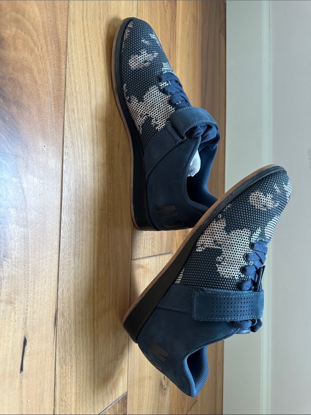 Nobull Navy Camouflage Floral weightlifting shoe